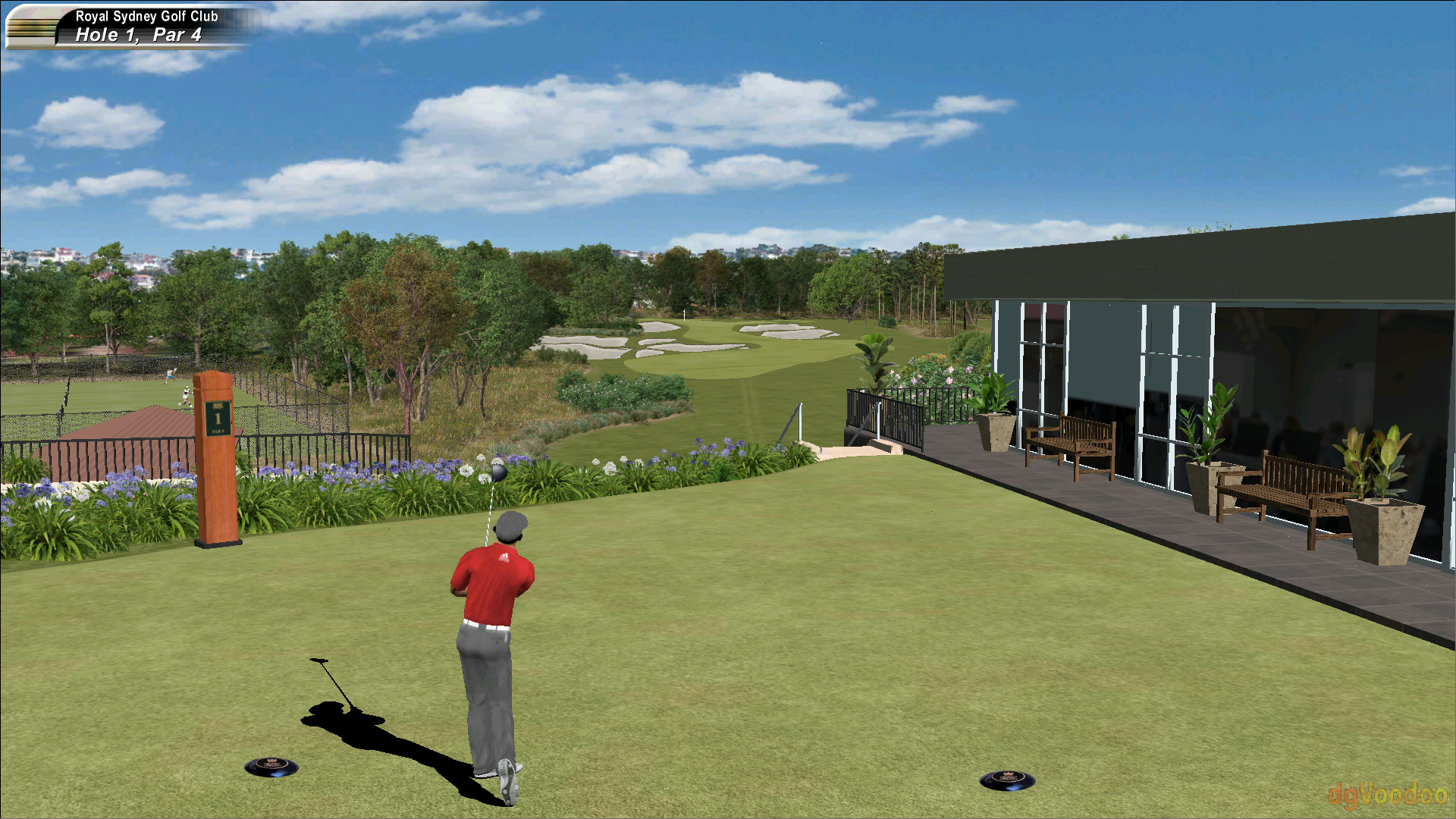 The opening tee shot