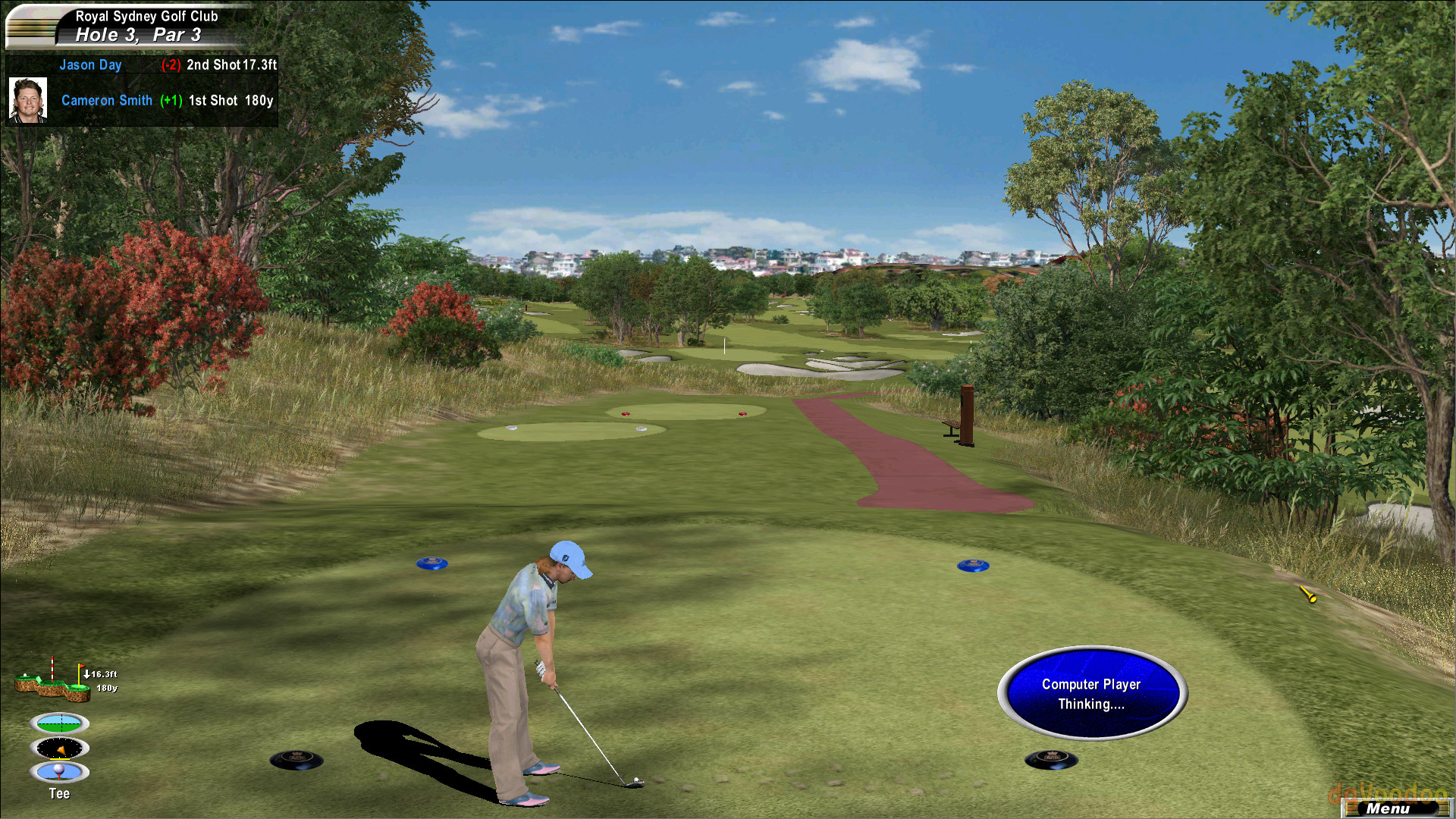 The first of some awesome par 3s