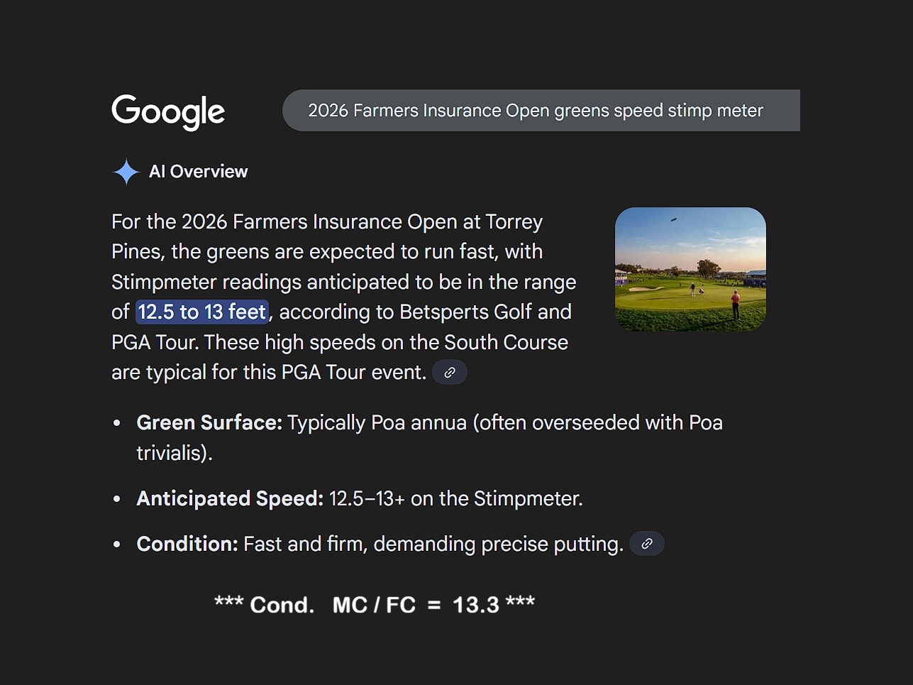 2026 Farmers Insurance Open green speed stimpmeter.jpg